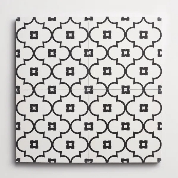 Guelz 8" x 8" Cement Patterned Wall & Floor Tile | Wayfair North America