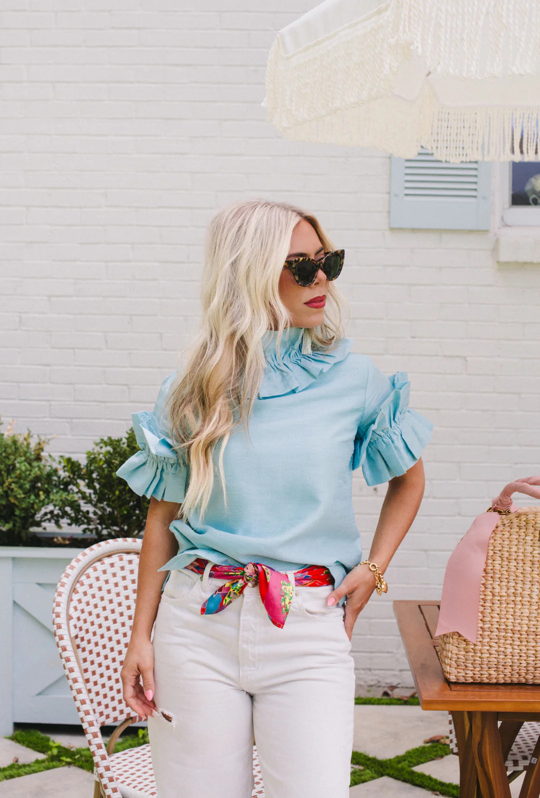 Mary Margaret Top in robin\u2019s egg blue | Elizabeth Wilson Designs