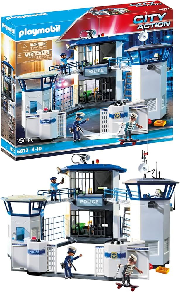 PLAYMOBIL 6872 Police Command Center with Prison | Amazon (US)