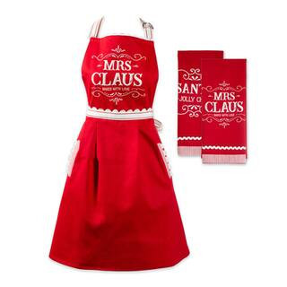 DII® Mrs. Claus Chef Kitchen Set in Red | Michaels® | Michaels Stores