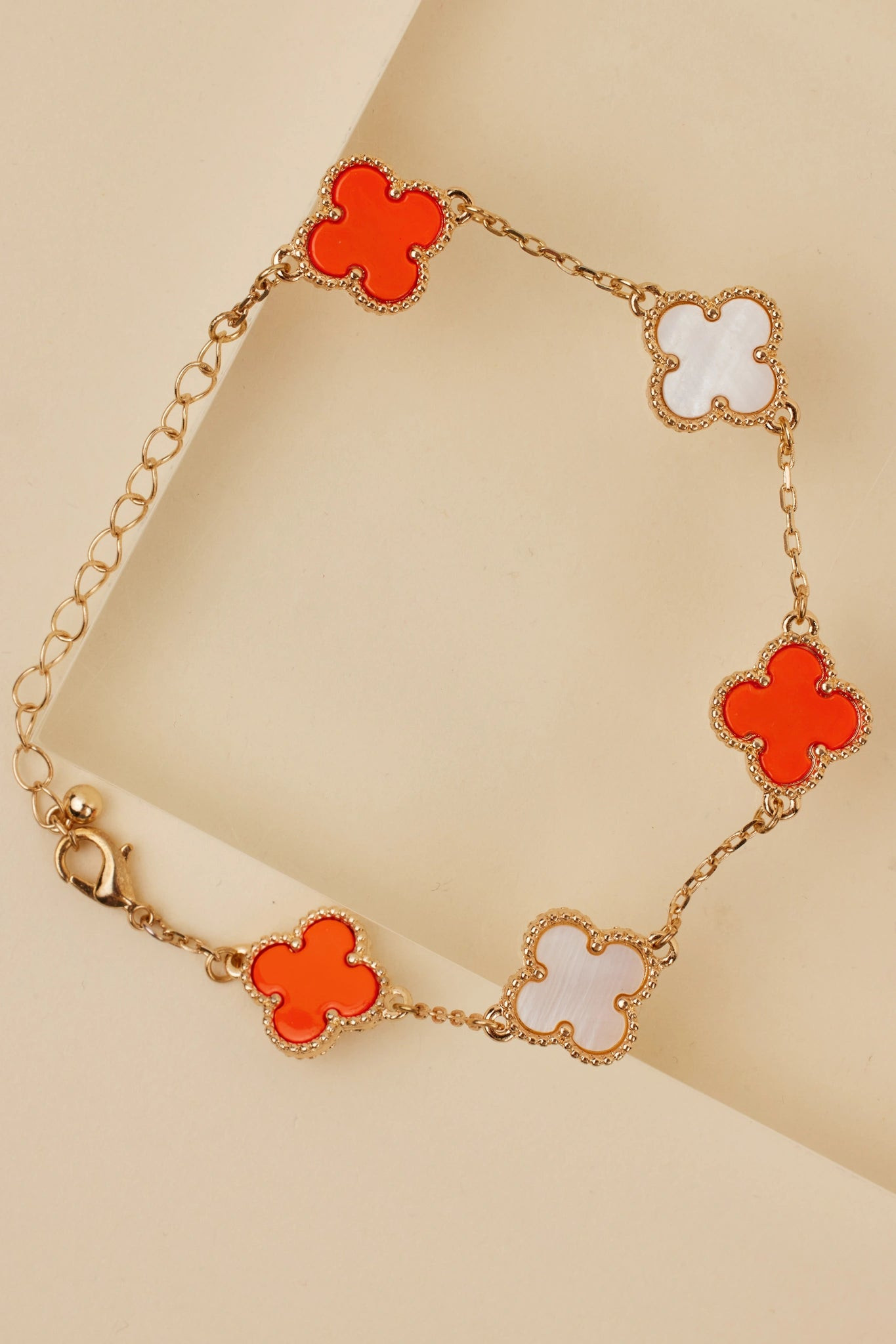 Layne Bracelet- Orange/White | Avara