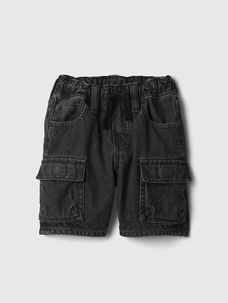 babyGap Denim Pull-On Cargo Shorts | Gap Factory