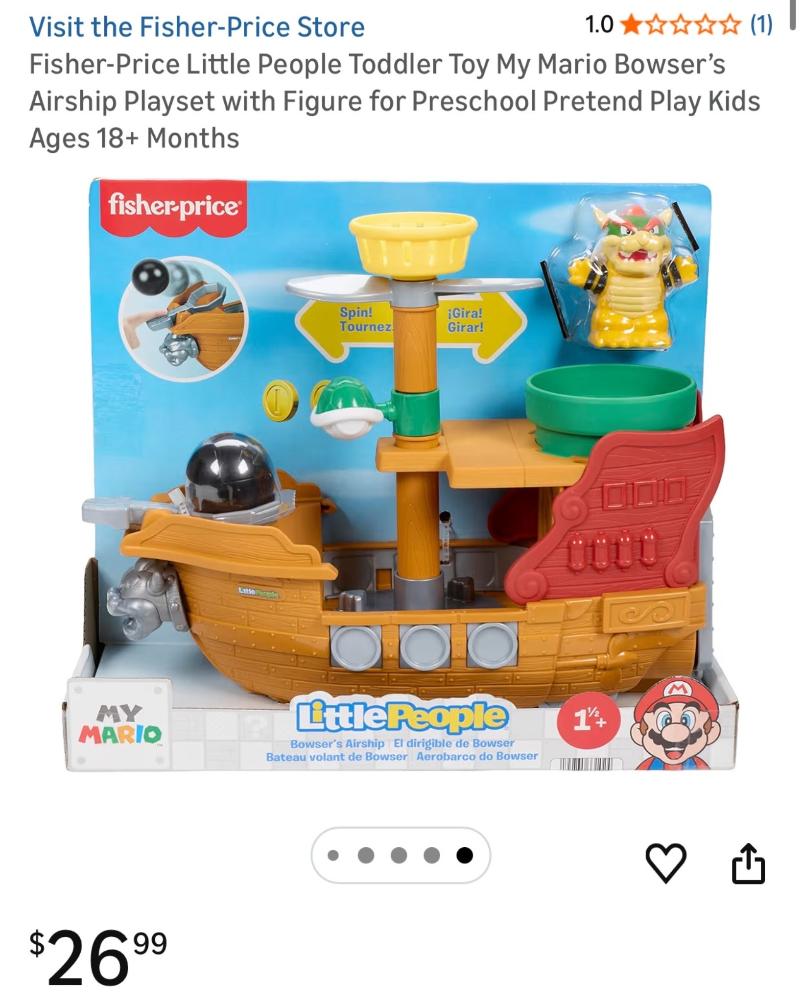 Little people Bowser set now available!!