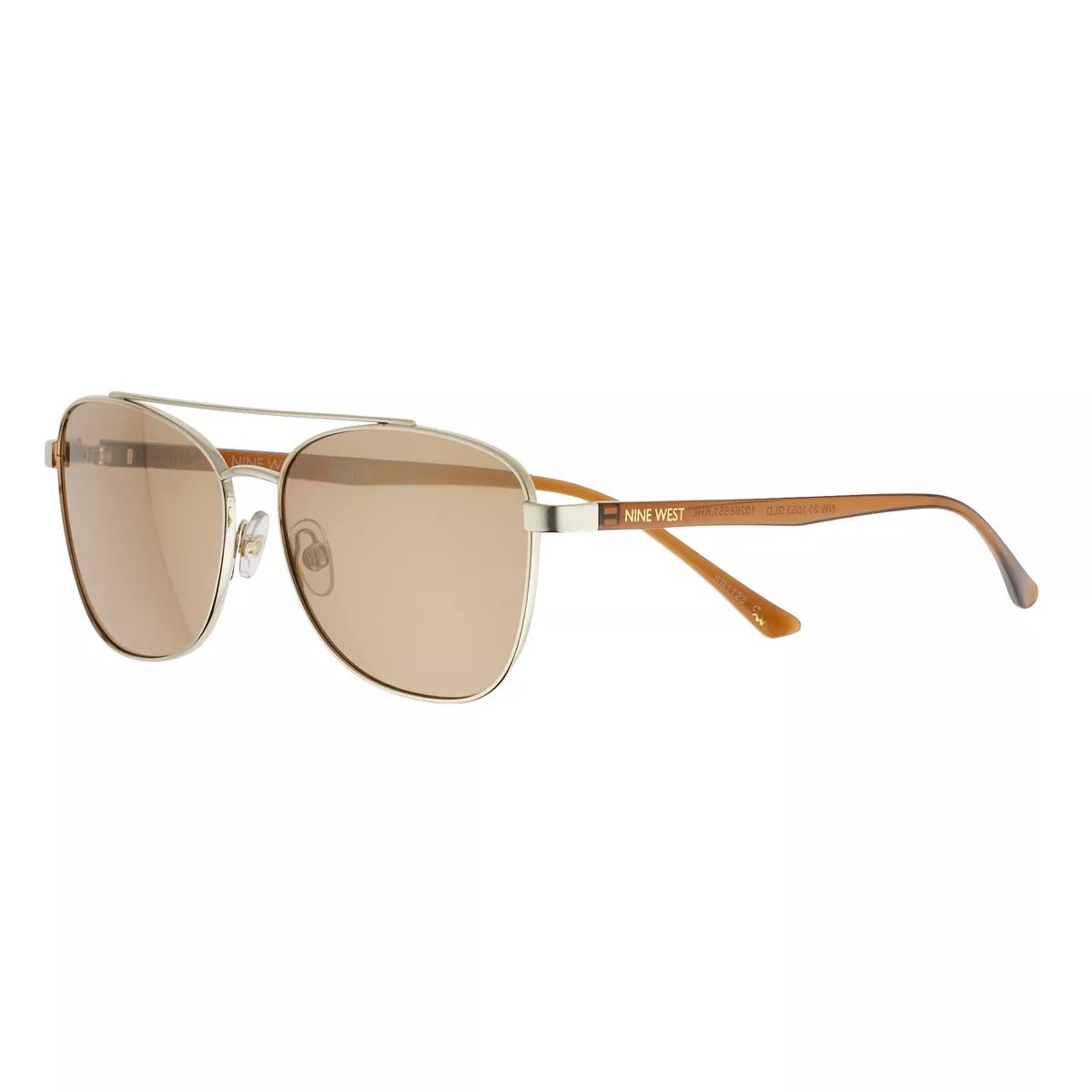 Women's Nine West Medium Gold Aviator Sunglasses | Kohl's