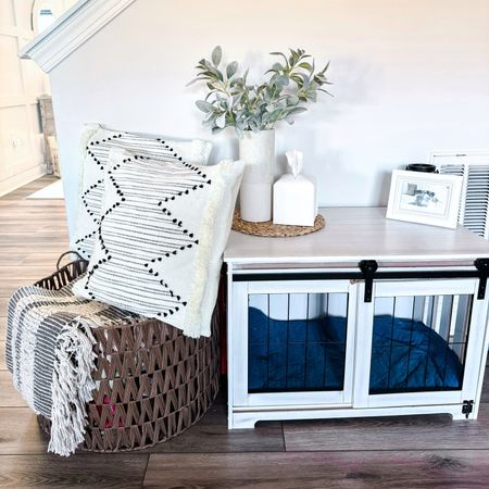An aesthetically pleasing dog crate that isn’t an eye sore? Yes please!
This barn door dog crate is beautiful and functional. Perfect for small to medium dogs.

#LTKhome