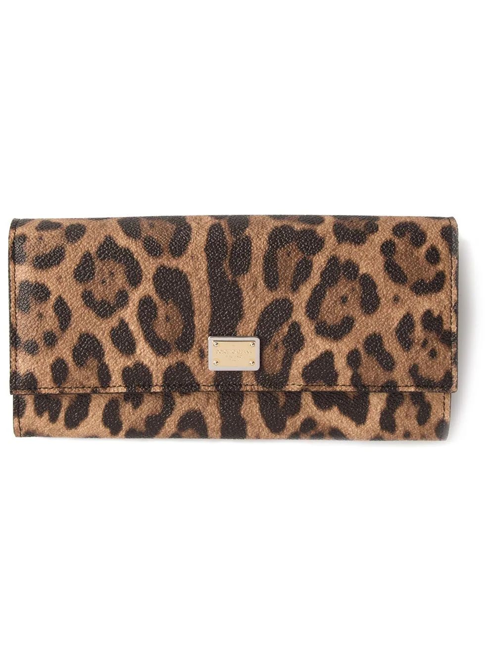 Dolce & Gabbana leopard print purse - Brown | FarFetch US