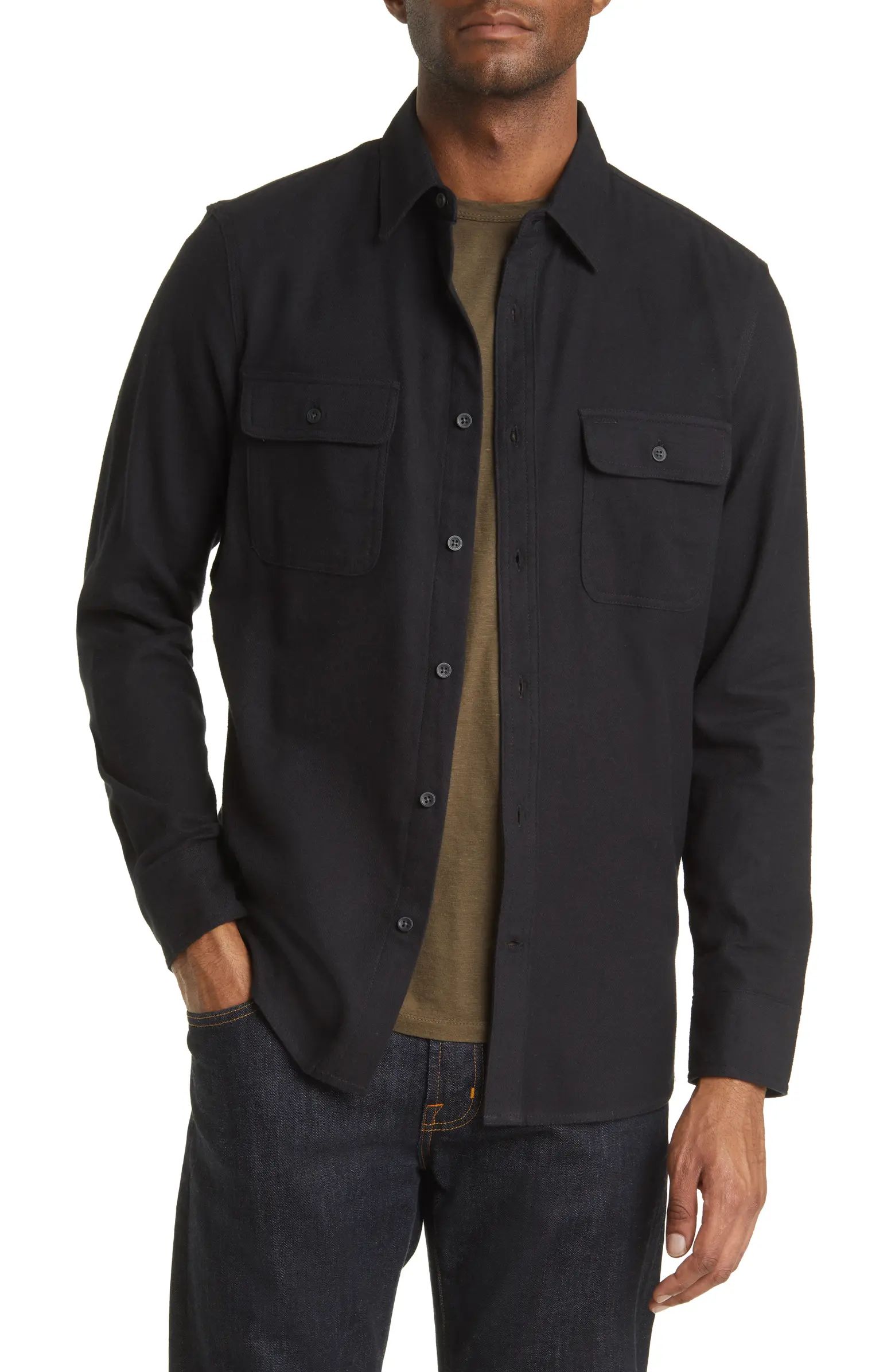 Grindle Trim Fit Flannel Button-Down Shirt | Nordstrom