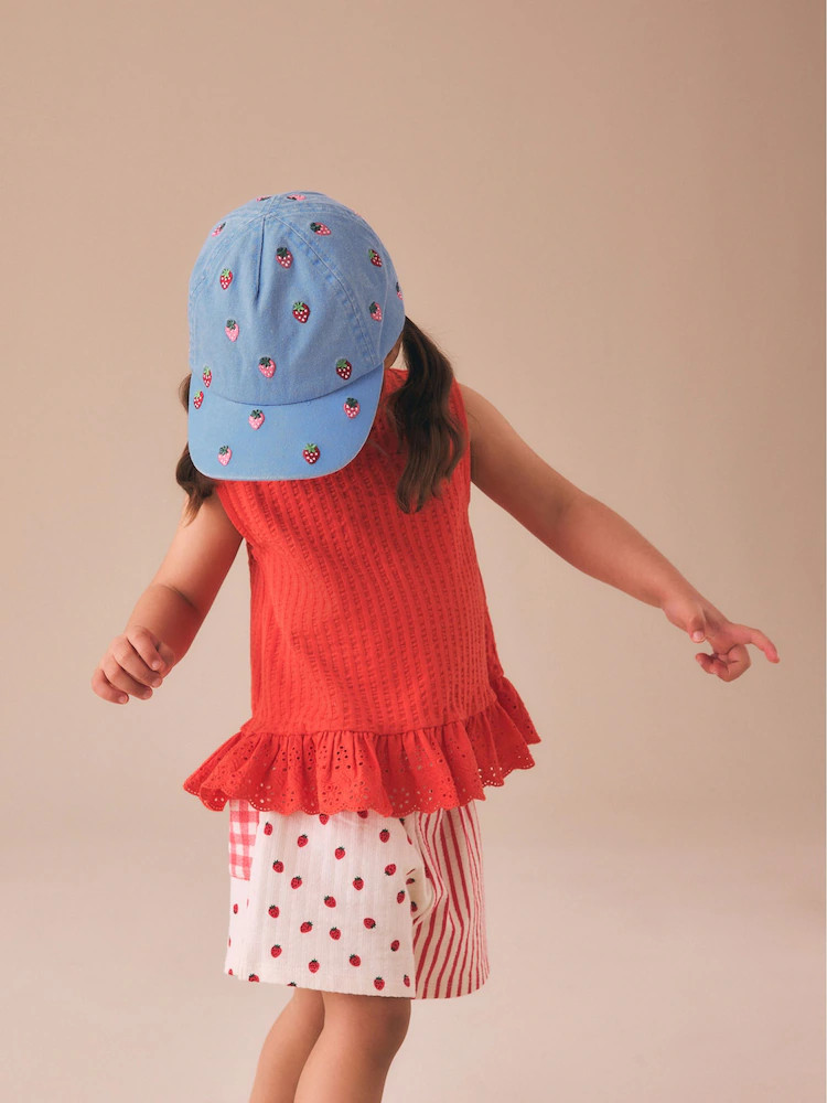 Blue/Red Berries Baseball Cap (1-16yrs) | Next US