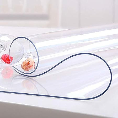 ETECHMART 16 x 24 Inch Clear Table Cover Protector, 1.5mm Thick Custom PVC Table Cover Tablecloth... | Amazon (US)