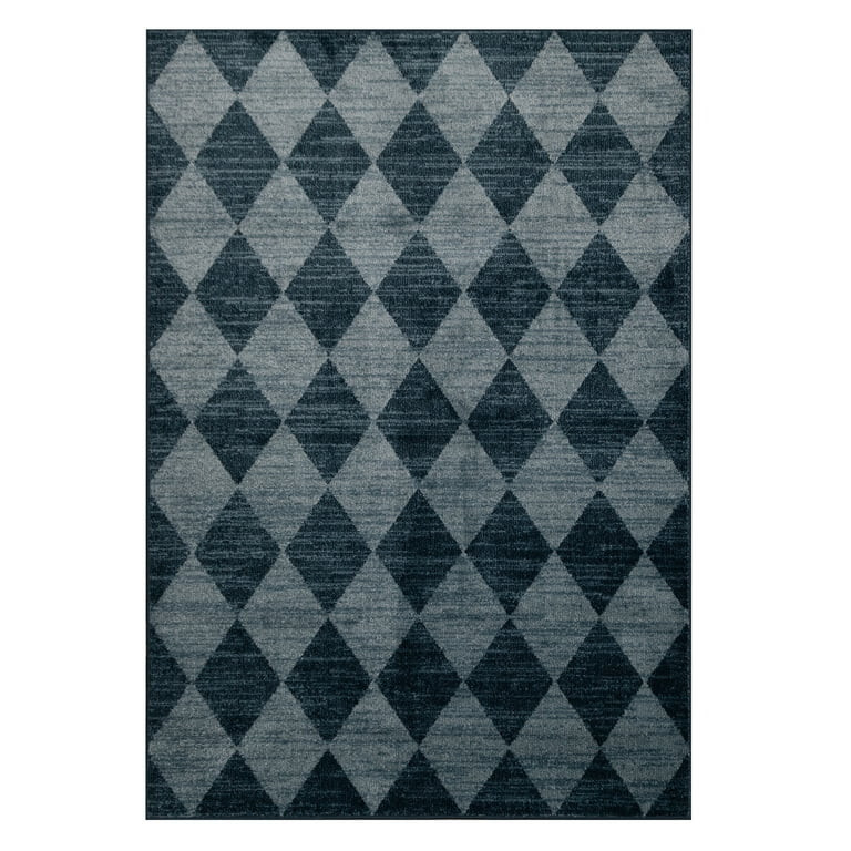 My Texas House Bronwyn 2' X 3' Blue Geometric Area Rug - Walmart.com | Walmart (US)