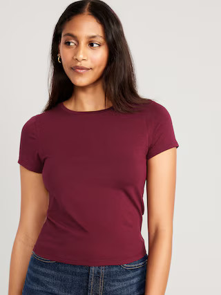Cropped Slim-Fit T-Shirt for Women | Old Navy (US)