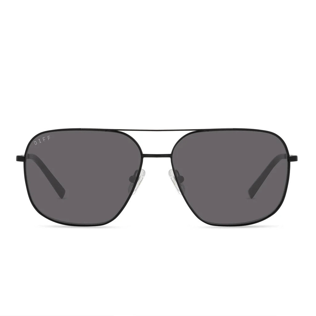 JONAS - BLACK + GREY POLARIZED SUNGLASSES | DIFF Eyewear