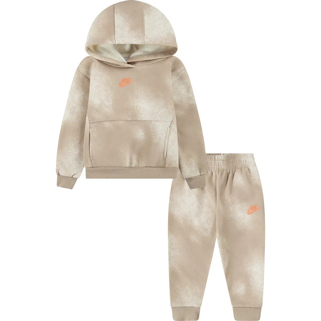 Nike Kids' Logo Fleece Pullover Hoodie & Joggers Set in Hemp at Nordstrom Rack, Size 2T | Nordstrom Rack
