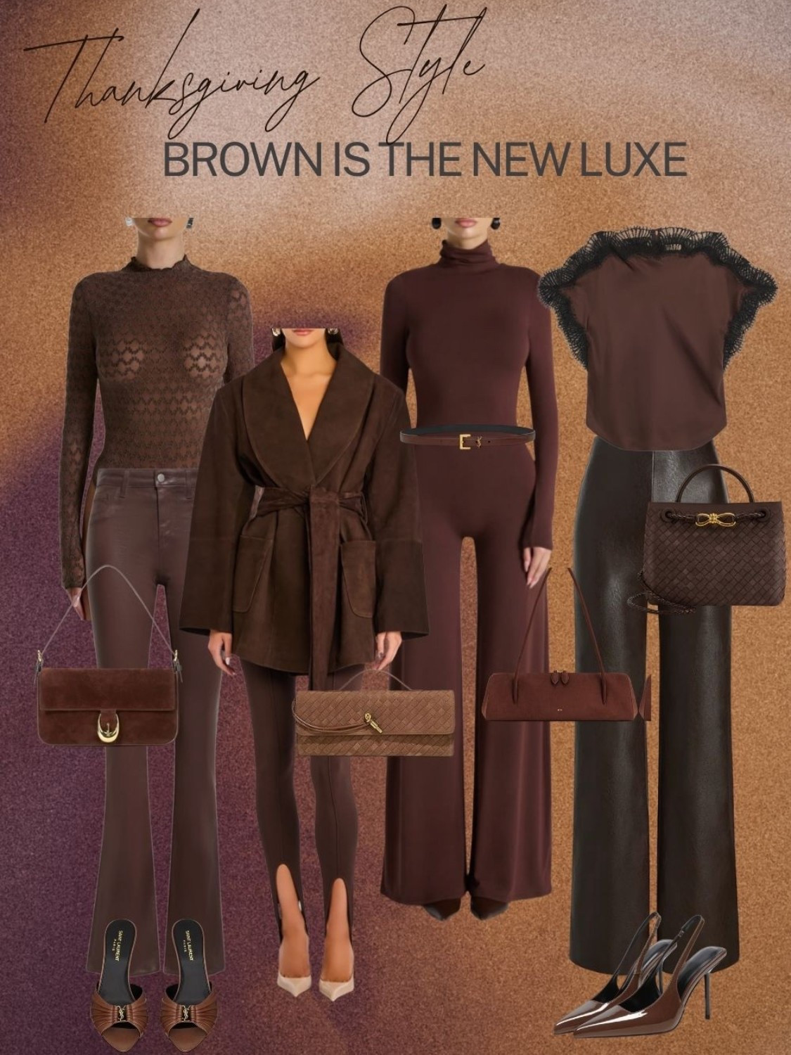 Elevate your Thanksgiving look with a luxe twist—brown is having its moment! 🍫✨ From chic knits to statement suedes, these rich chocolate hues are the fresh way to style your fall wardrobe. Which look would you wear to Friendsgiving?

#LTKStyleTip #LTKHoliday #LTKSeasonal