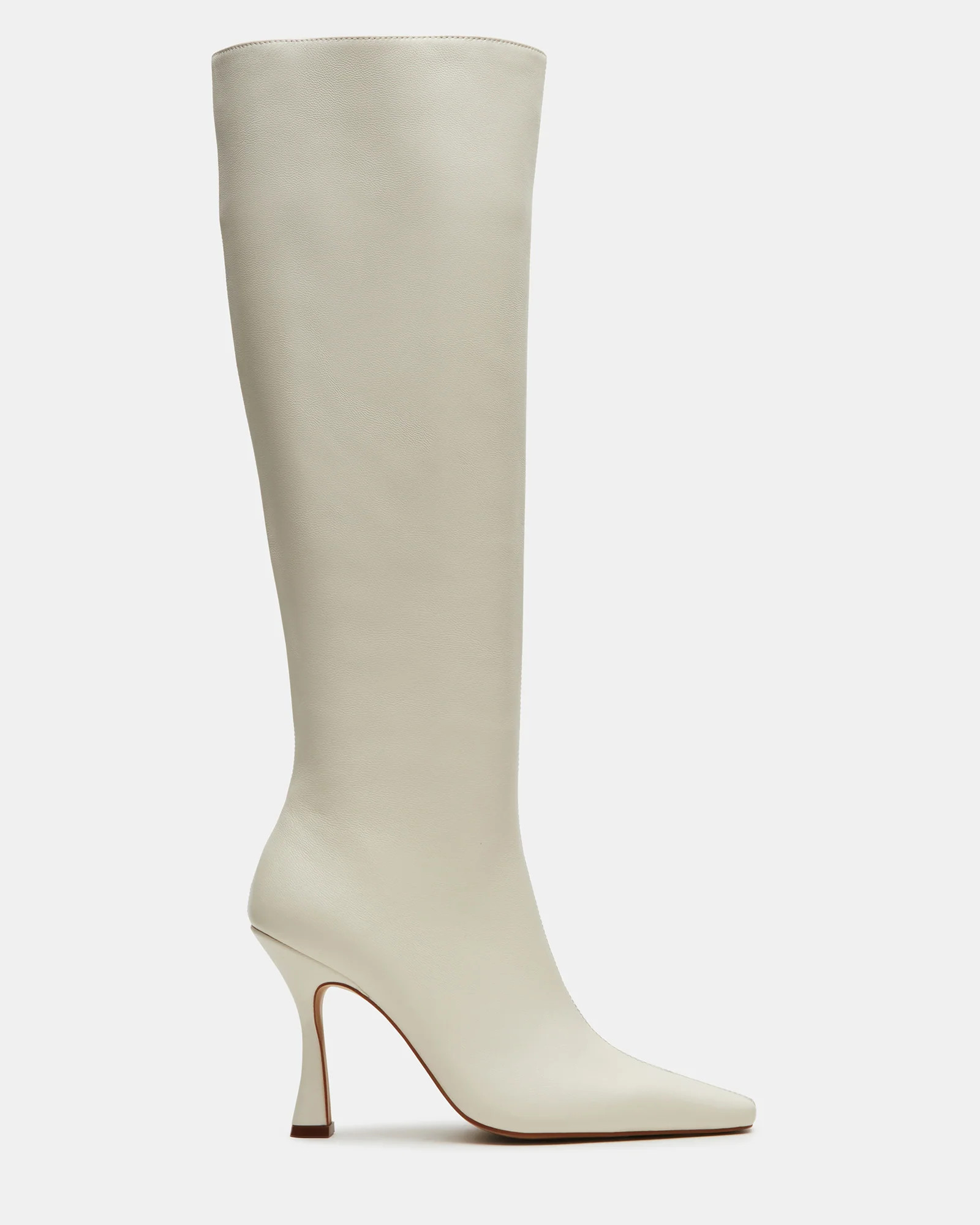 FAYE Bone Leather Knee-High Heeled Boot | Women's Boots | Steve Madden (US)