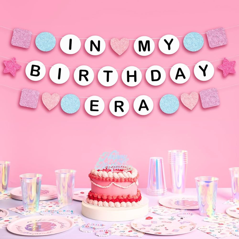 xo, Fetti In My Birthday Era Banner 5 Ft | Eras Birthday Party Decoration, Bday Photo Booth Backd... | Amazon (US)