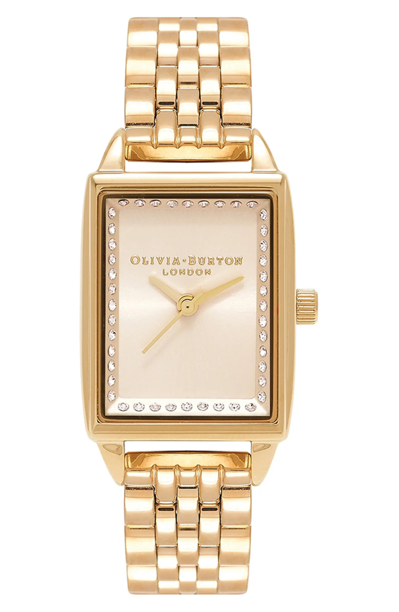 Olivia Burton Classics Rectangular Bracelet Watch, 20mm | Nordstrom | Nordstrom