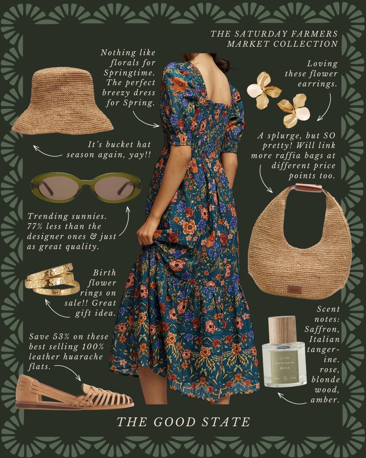 This collection is for the Spring girlies. The ones longing for the warmth of sunshine on their skin and a cool breeze blowing through their hair. Shorts and a sweatshirt weather. A flowy dress and a light cardigan. This is for the ladies counting down the days until the farmers market opens back up. The ones who love early mornings at the market—flaky croissant in one hand and a rosemary latte in the other. This is for the ones who can’t resist a bouquet of fresh flowers and are trying to figure out how to grow their own cut flower garden at home. For the ones who spend the golden evenings having a picnic with friends. For the people (like me) who always have a picnic blanket in their car. This is for the girlies love allllll things gingham, their trusty ball cap, pops of color  and who firmly believe you can’t have too many neck scarves or bandanas. For the ones who love feminine details like lace trim, dainty florals and ruffles. This Spring may we slow down, breathe deep, embrace the life all around and romanticize the seemingly ordinary moments🌼

#LTKSpringSale #LTKSaleAlert #LTKootd