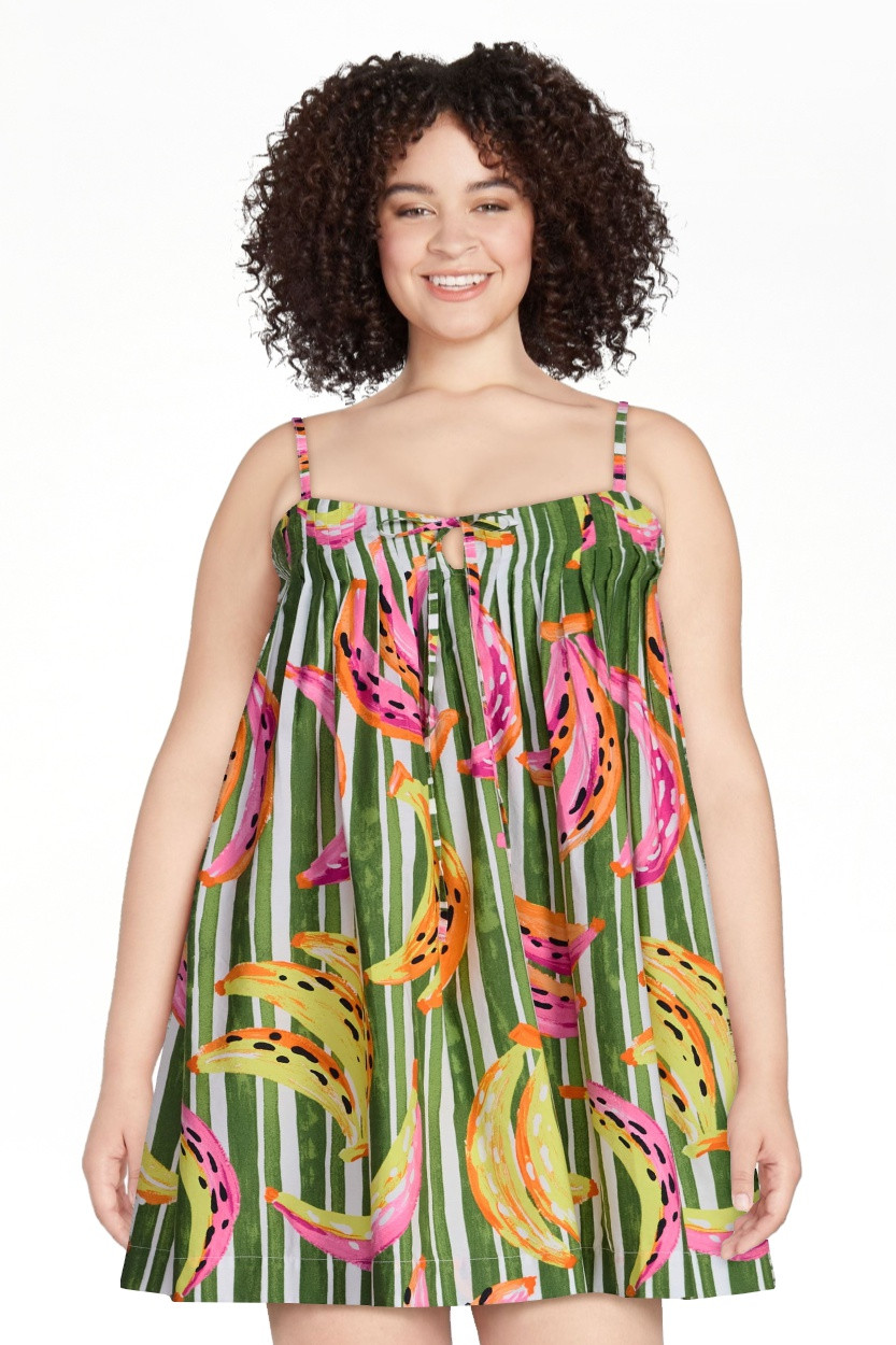 Free Assembly Women's and Women's Plus Cotton Pintuck Mini Dress, Sizes XS-4X | Walmart (US)