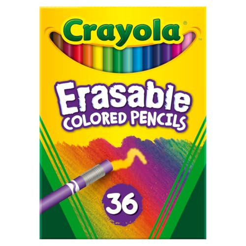 Crayola Erasable Colored Pencils (36ct), Colored Pencils for Kids, For Coloring Books, School Supplies, Classroom Arts & Crafts, Ages 4+ | Amazon (US)