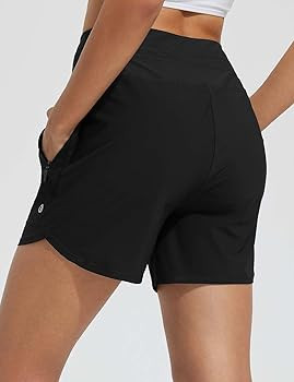baleaf Women's 5" Swim Board Shorts High Waisted Quick Dry UPF 50+ Swimsuit Swimming Bottoms with... | Amazon (US)
