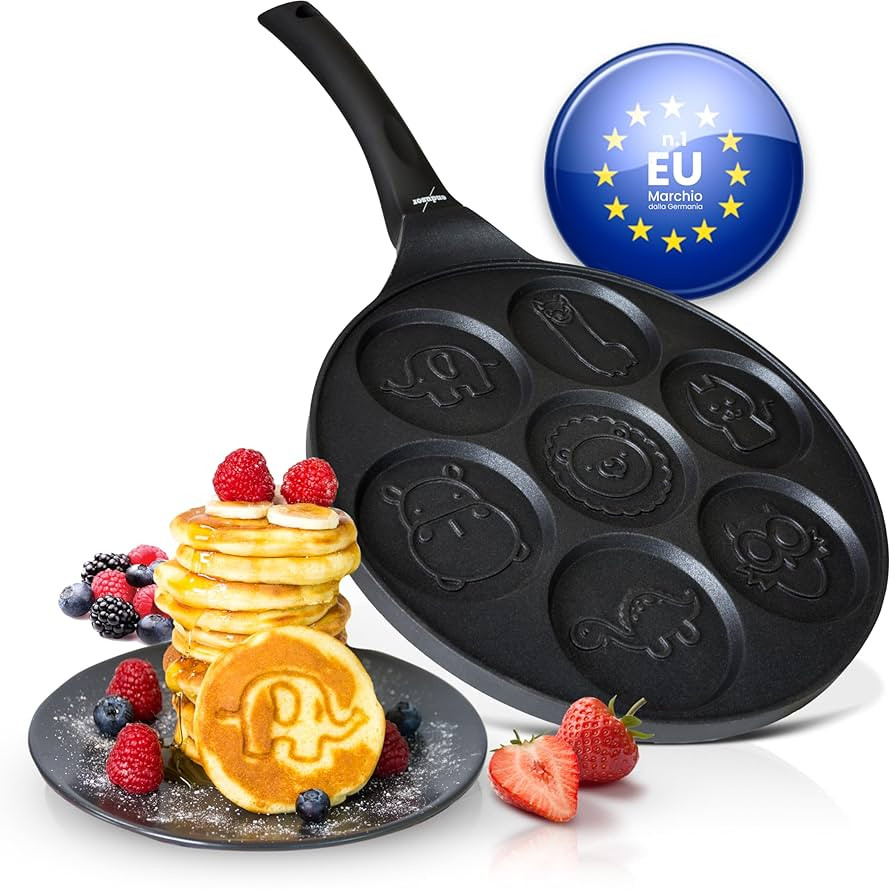 endusor Padella per Pancake Animali per Bambini - Ø26cm Padella per Pancake antiaderente | Per F... | Amazon (IT)