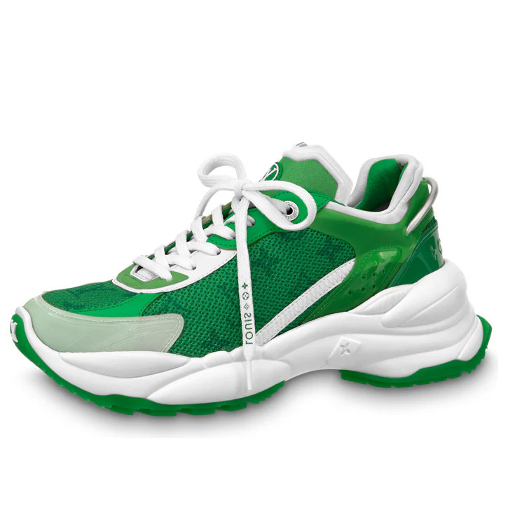(WMNS) LOUIS VUITTON Run 55 Sneakers 'Green Monogram' 1AB3BS | KICKS CREW