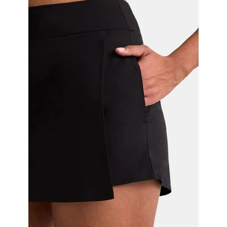 Avia Women's and Women's Plus Crossover Pocket Skort, Sizes XS-4X - Walmart.com | Walmart (US)