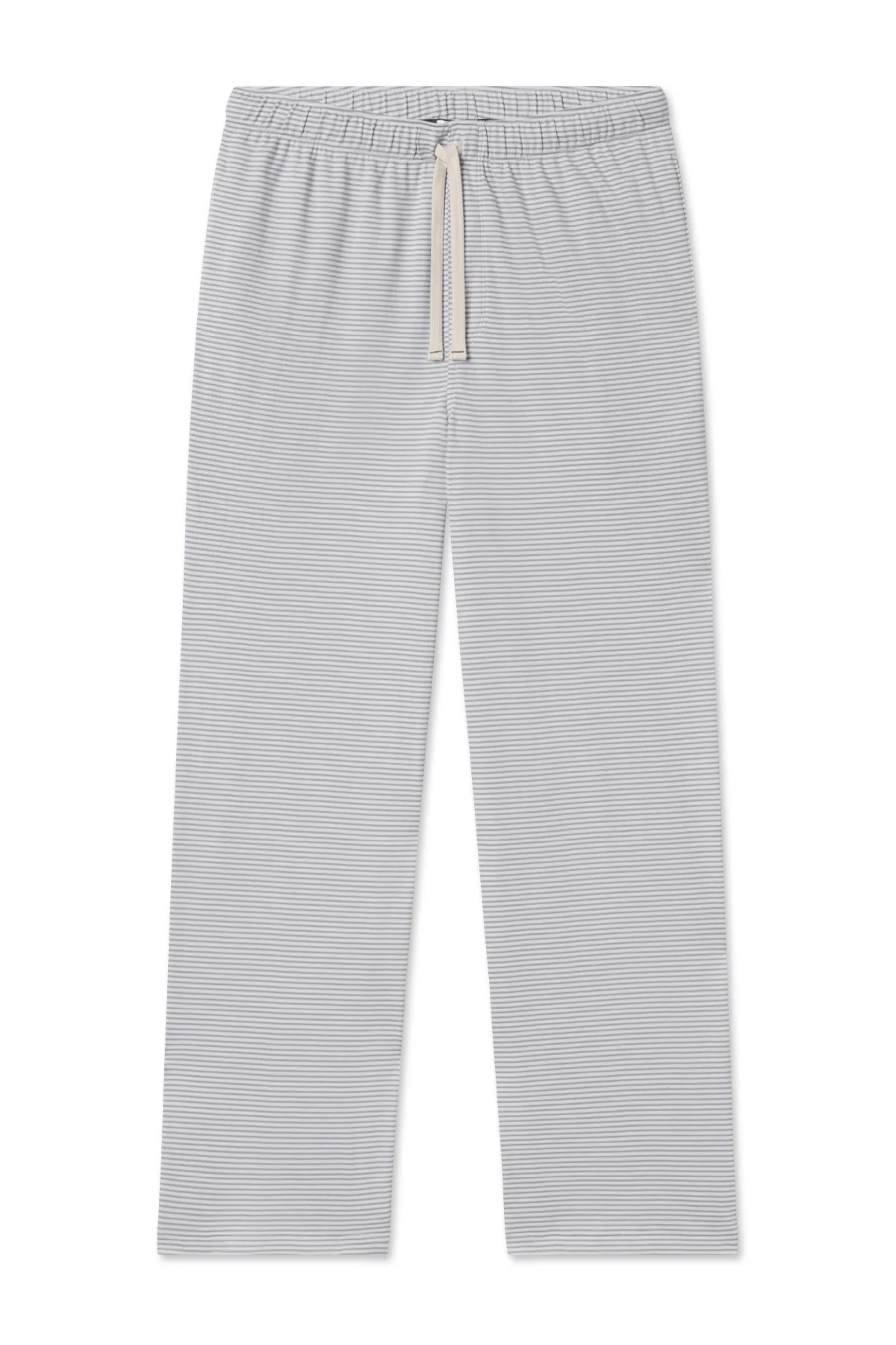 Men's Pima Sleep Pants in Slate Bar Stripe | Lake Pajamas