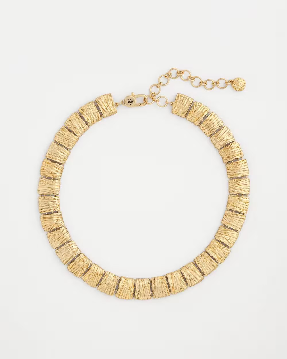 Gold-Tone Crinkle Collar Necklace | Chico's
