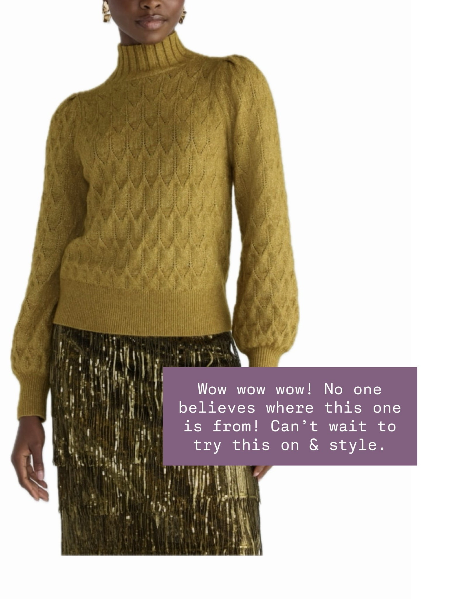 The color of this is 🤌🏼 This looks so high end & expensive!

Loverly Grey, chartreuse, olive green, sweater, affordable sweater