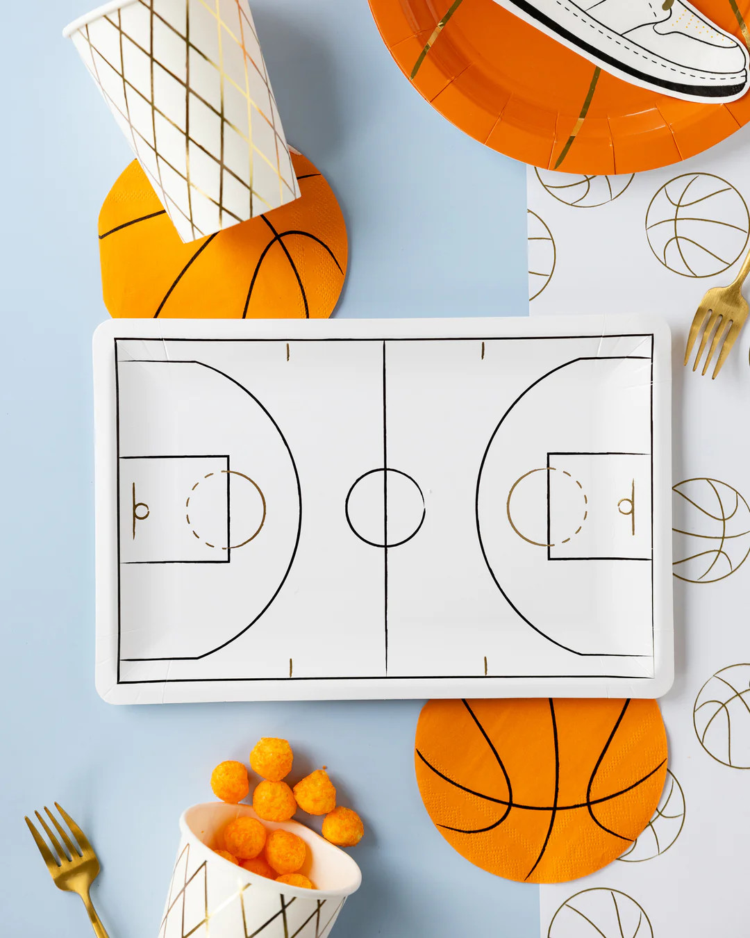 Basketball Shaped Paper Cocktail Napkin | My Mind's Eye