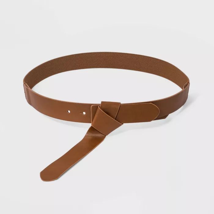 Women's Wrap Stretch Belt - Universal Thread™ Cognac | Target