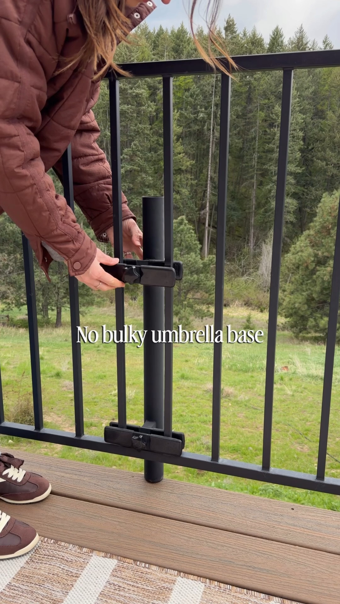 Skip the bulky umbrella base 💛
This railing-mounted option saves so much space and we’ve used ours for years.

Everything is linked here 👇 plus a few more of our favorite outdoor pieces we own and love from Wayfair

@wayfair #wayfairpartner #wayfair #ad

#LTKSaleAlert #LTKSeasonal #LTKHome