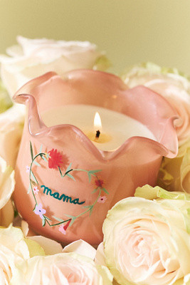 Ruffled Edge Fruity Vanilla & Dark Plum Glass Candle | Anthropologie (US)