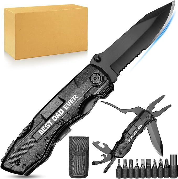 Gifts for Dad from Daughter Son,Pocket Multitool Knife "BEST DAD EVER",Fathers Day Unique Gift fo... | Amazon (US)