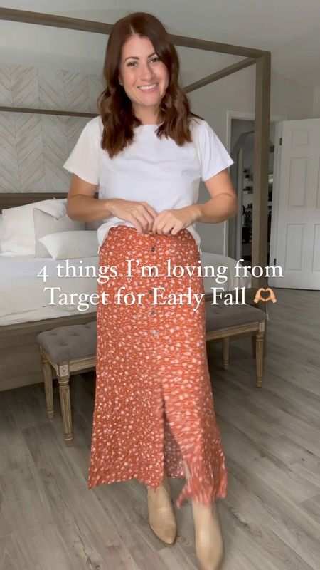 4 things I’m loving from Target for Early Fall 🫶🏼🍁🎯

🍁Follow me for more affordable fashion finds and try ons🍁

Wearing a small in all and a medium the the ls ribbed tee! Head to my stories for all the details! Saved to my Target September highlight! 

#LTKSeasonal #LTKfindsunder50 #LTKstyletip