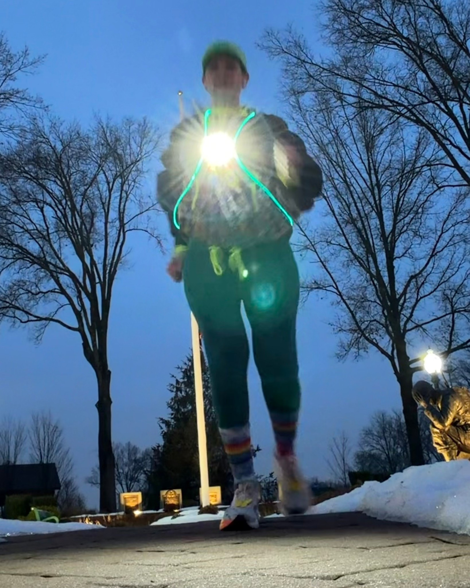 She’s a blur but good reminder to be safe on those early morning runs!! Me styling with my light set this AM. So grateful for Noxgear!

#LTKfitnessgoals #LTKActive #LTKdayinmylife