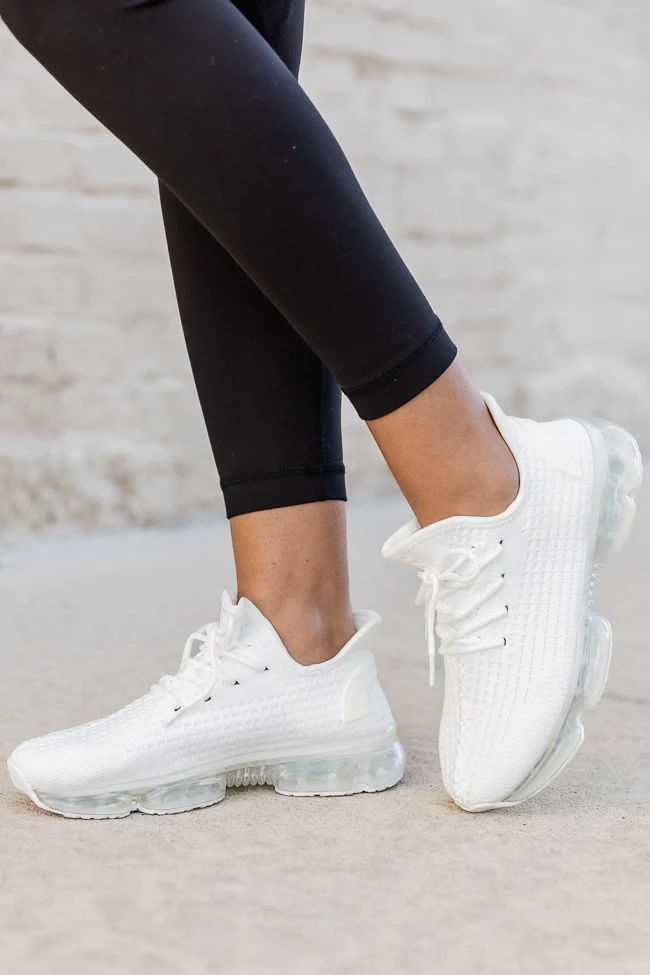 Maxi White Air Sole Sneakers | Pink Lily