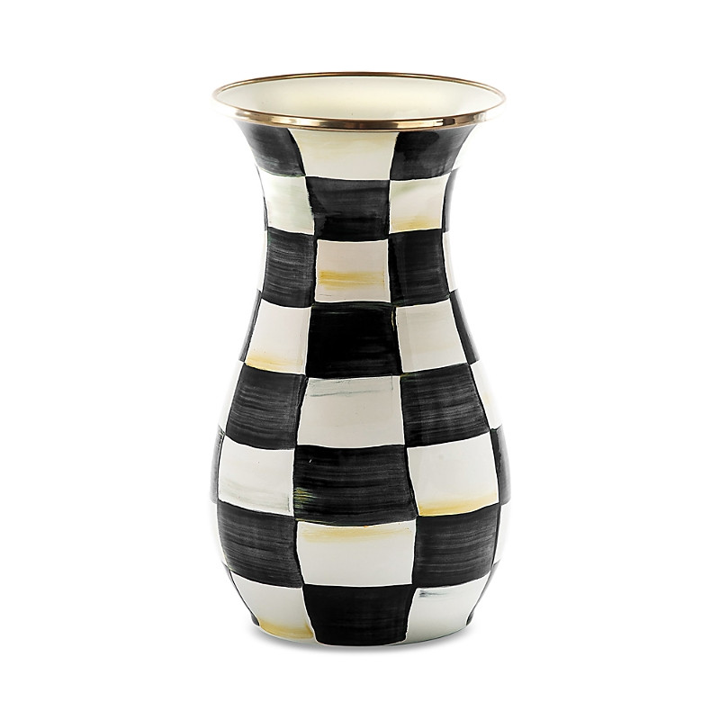 Mackenzie-Childs Courtly Check Enamel Vase - Tall | Bloomingdale's (US)