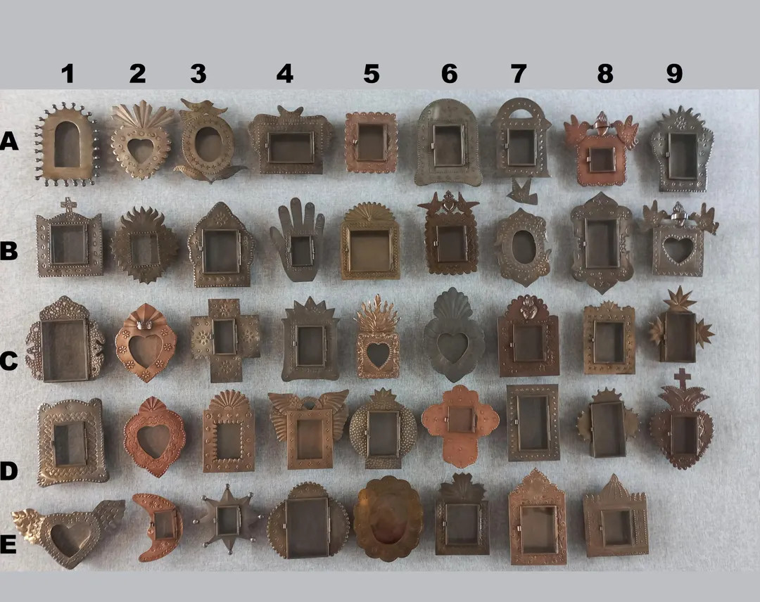 TIN NICHO SET Wholesale, Punched Tin, Handmade in Mexico, Mexican Artisanal Handcrafted Handmade ... | Etsy (US)