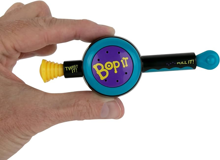 World's Smallest Bop It! The Classic Game of Bop It, Twist It, Pull It in Miniature Size. Travel ... | Amazon (US)