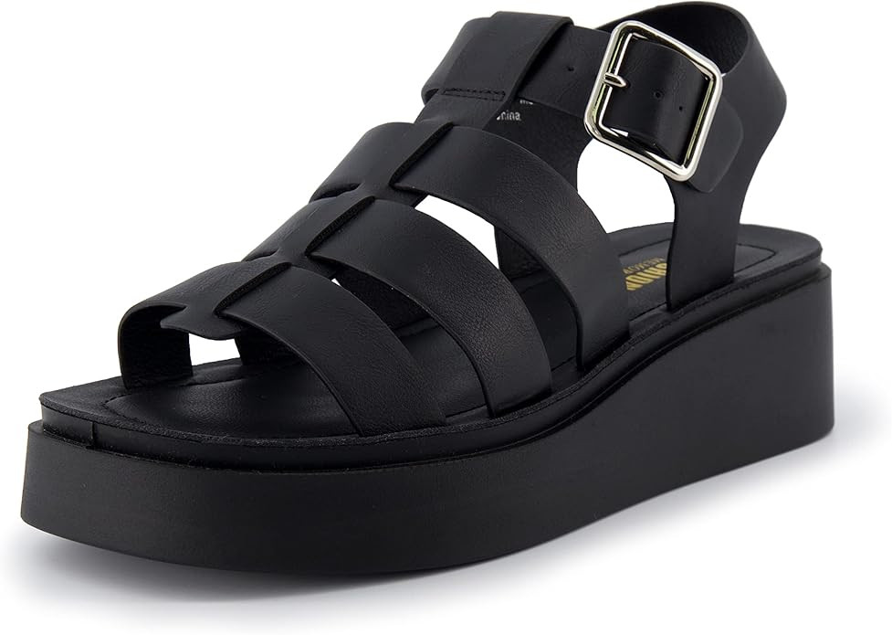 CUSHIONAIRE Women's Poppy fisherman platform sandal with +Memory Foam | Amazon (US)