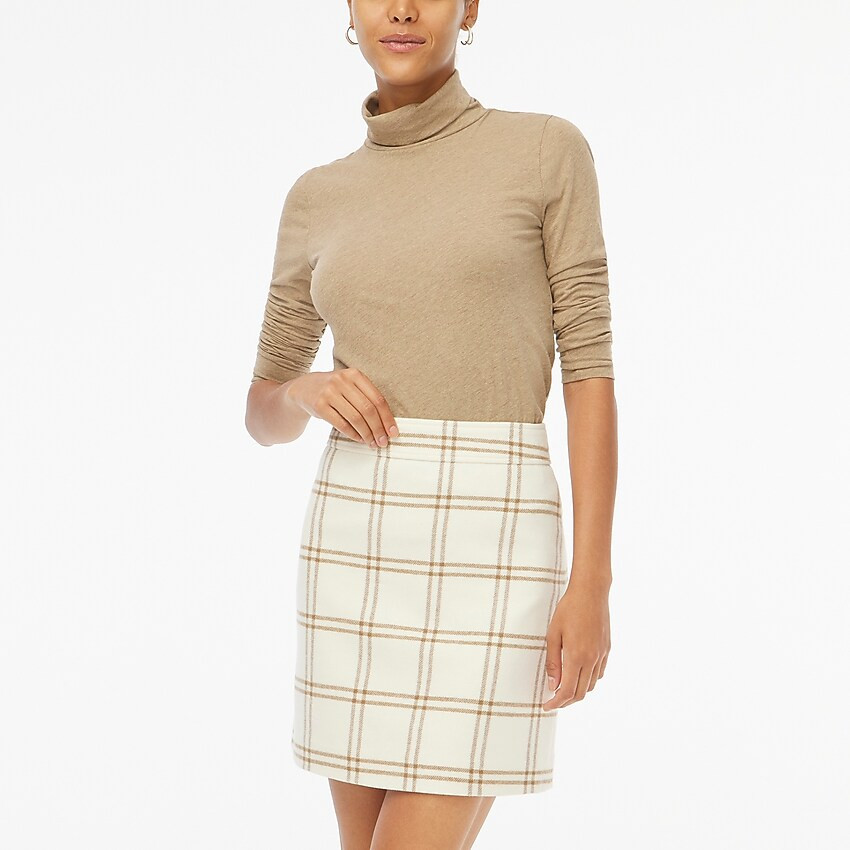 Wool-blend A-line mini skirt | J.Crew Factory