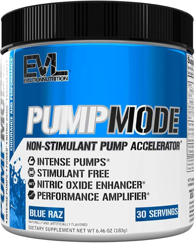 Evlution Nutrition Pump Mode Nitric Oxide Booster to Support Intense Pumps, Performance and Vascu... | Amazon (US)