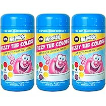 Mr. Bubble Fizzy Tub Colors (3 Jars, 150 Tablets Each) | Amazon (US)