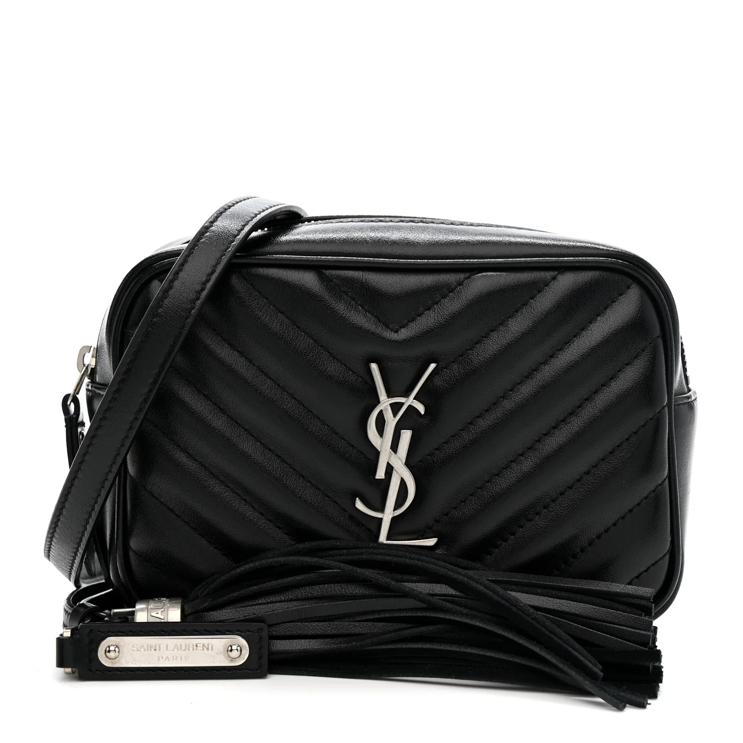 Calfskin Matelasse Monogram Lou Belt Bag Black | FASHIONPHILE (US)