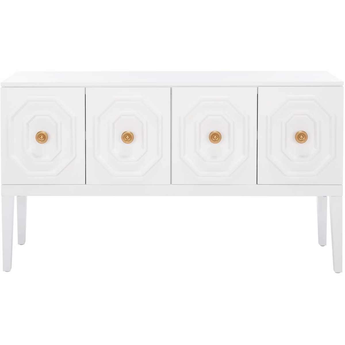 Riya 3 Door 2 Shelf Sideboard - MED5005 - White - Safavieh | Target