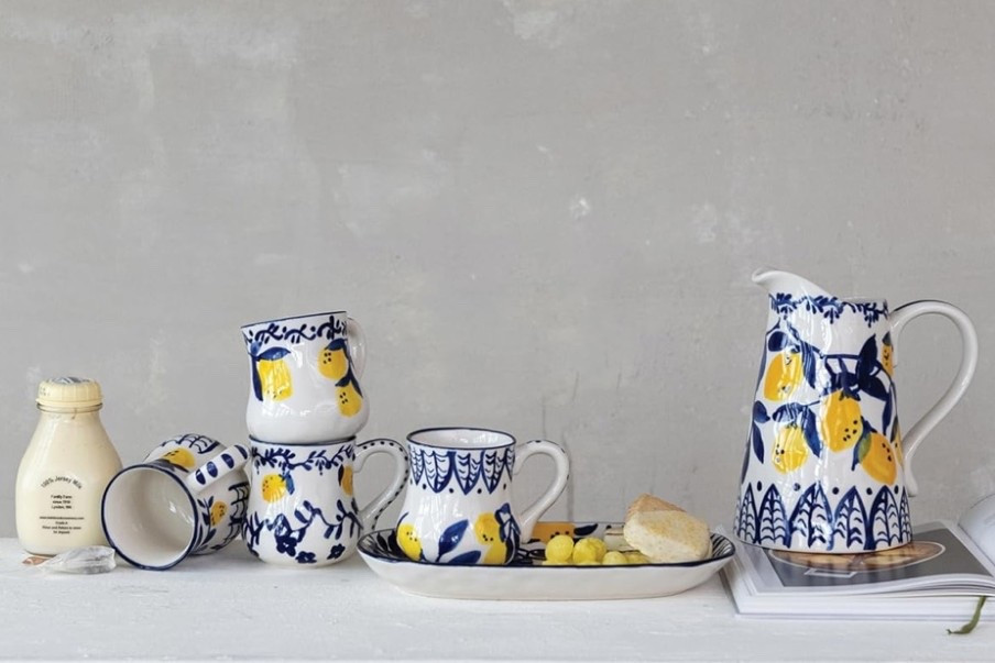 Find in my Citrus Summer Collection.🍋 Lemon prints, Mediterranean blues, and sunlit table moments. Stoneware made for slow lunches, warm air, and citrus summer living.

Bring home the citrus summer mood.💙

#LTKHome #LTKU #LTKSeasonal