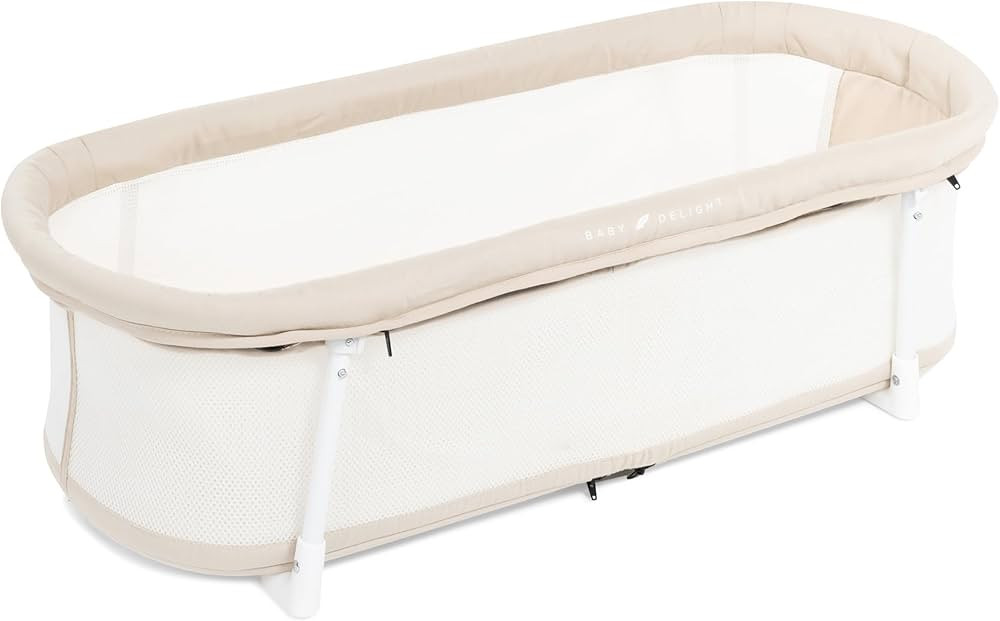 Baby Delight Snuggle Nest Bassinet, Portable Baby Bed, for Infants 0 – 5 Months, Organic Oat | Amazon (US)